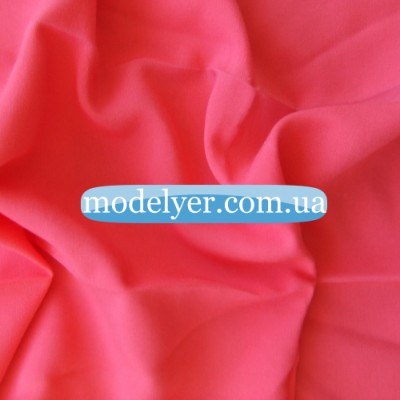 Ткань Штапель (коралловый)